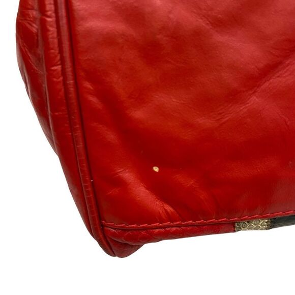 RARE‎ Vintage San Marco Brand Genuine Leather Large Handbag - Picture 9 of 15